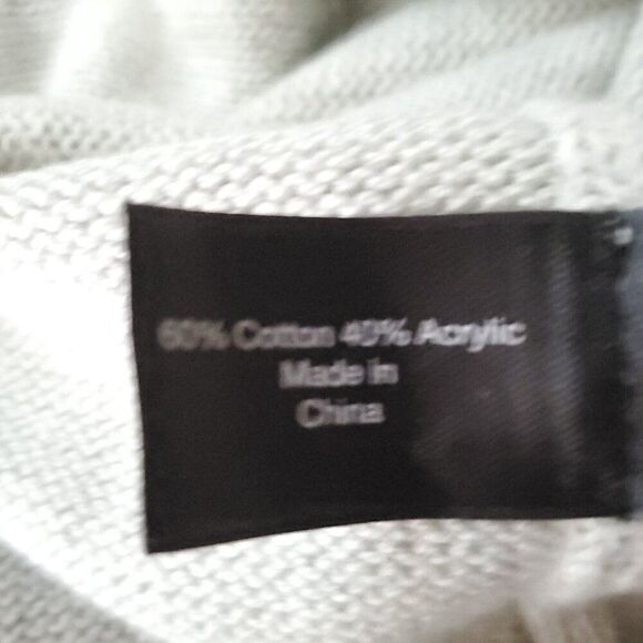 Lane Bryant Sweater 18 20 Bling Jeweled Embellished Beaded Gray Cotton Blend - Picture 6 of 7